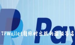 如何解决TPWallet转账时出现的验证签名