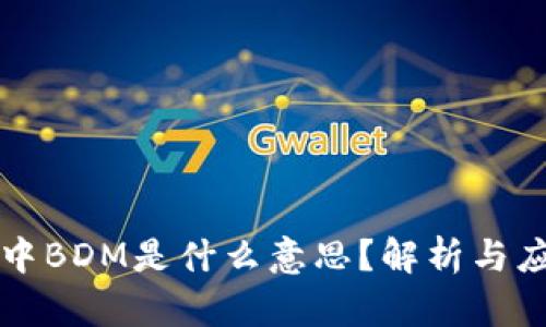 区块链中BDM是什么意思?解析与应用实例